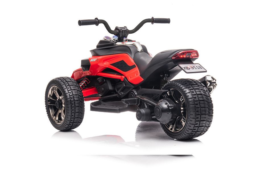 Elektro Kinder Motorrad Trike Dreirad Sport - E-Trike - Elektro-Motorrad mit 3 Rädern für Kinder, Kindermotorrad 2 Räder vorn, 1 Rad hinten