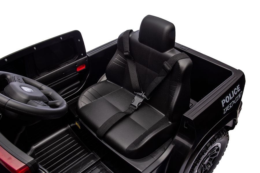 Elektrofahrzeug für Kinder, Kinderfahrzeug Polizei Dodge RAM 1500 RHO, Elektroauto Polizeiauto Allrad