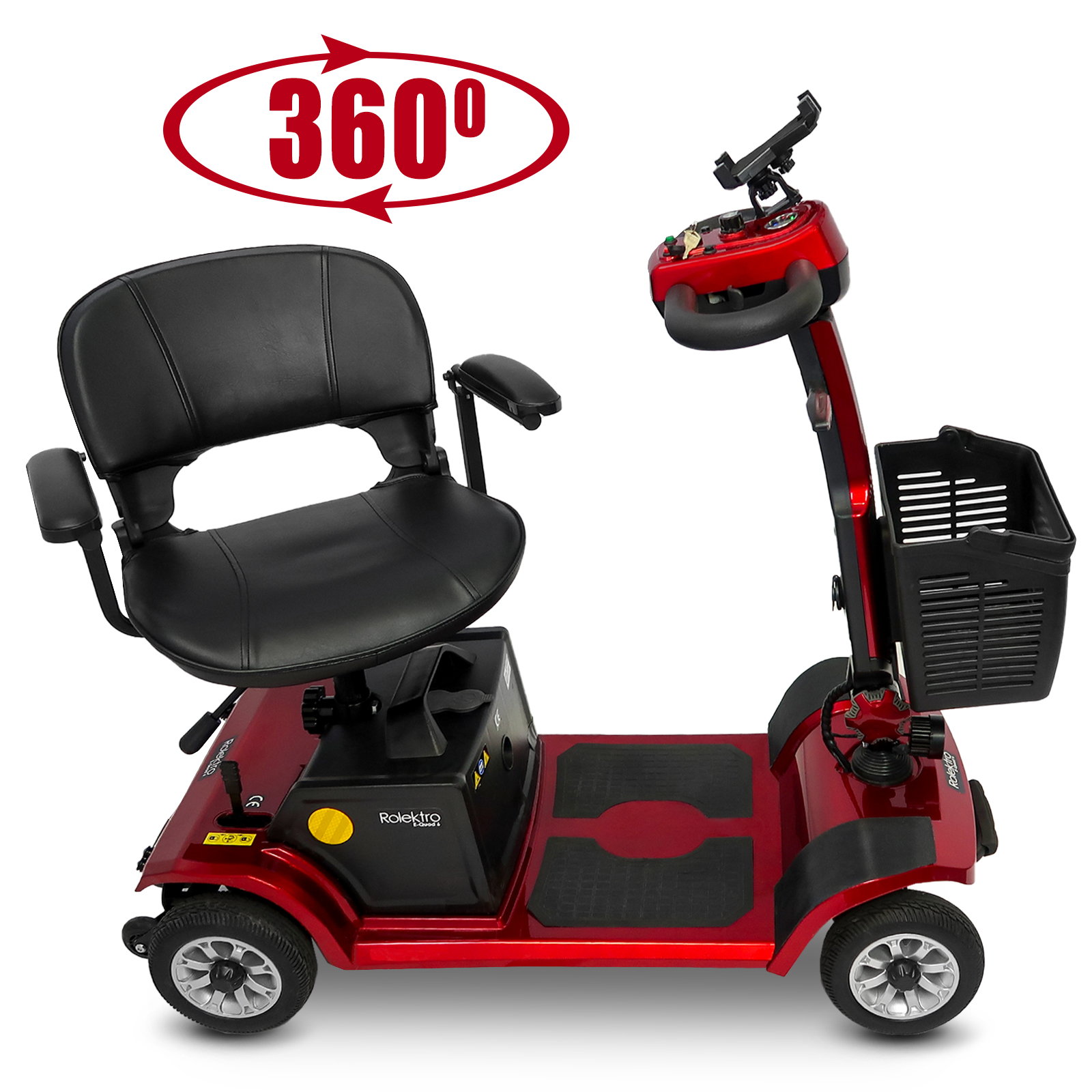 Elektro Seniorenmobil E-Quad 6 von Rolektro - Krankenfahrstuhl bis 6 km/h mi BleiGel oder Lithium