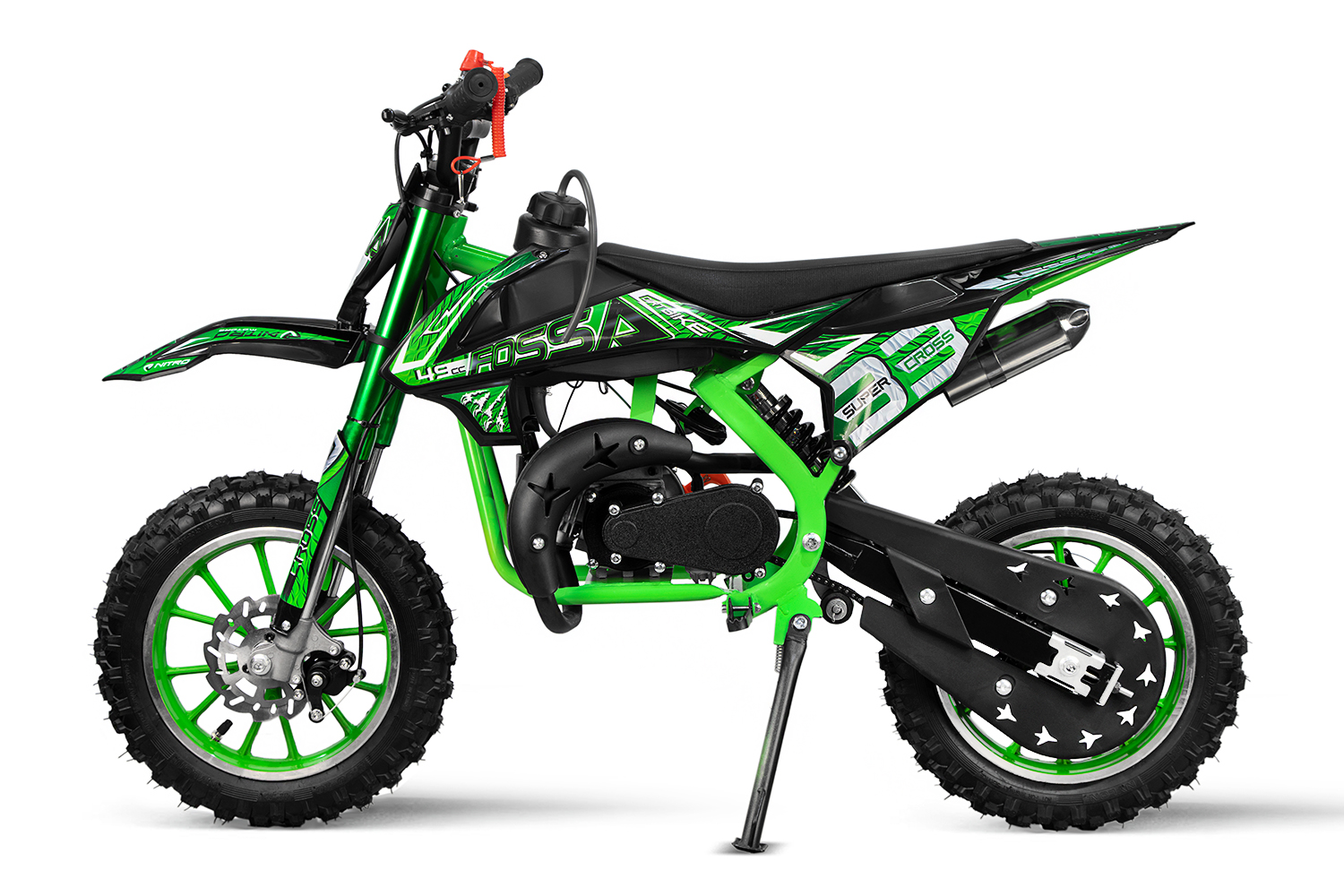 NITRO MOTORS 49cc mini Kinder Dirtbike Fossa Fun 10 Zoll, Kinder Motorcross Bike