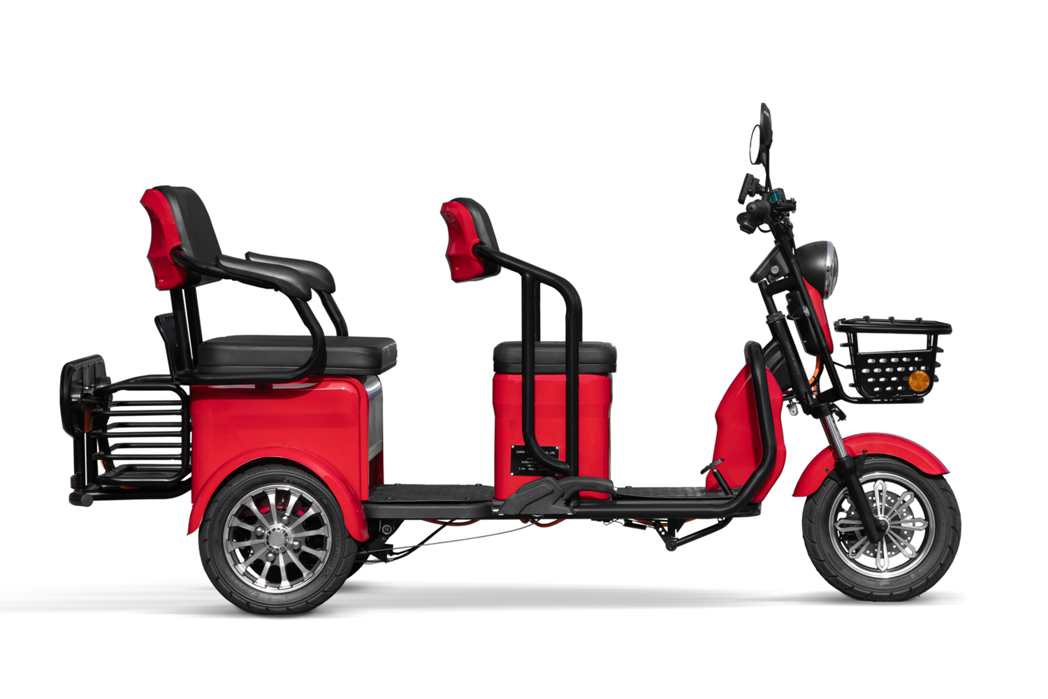 Elektromobil E-GO! City AX3 2100 Watt 72V, Dreirad mit 25km/h, Seniorenmobil als Zweisitzer und Dach