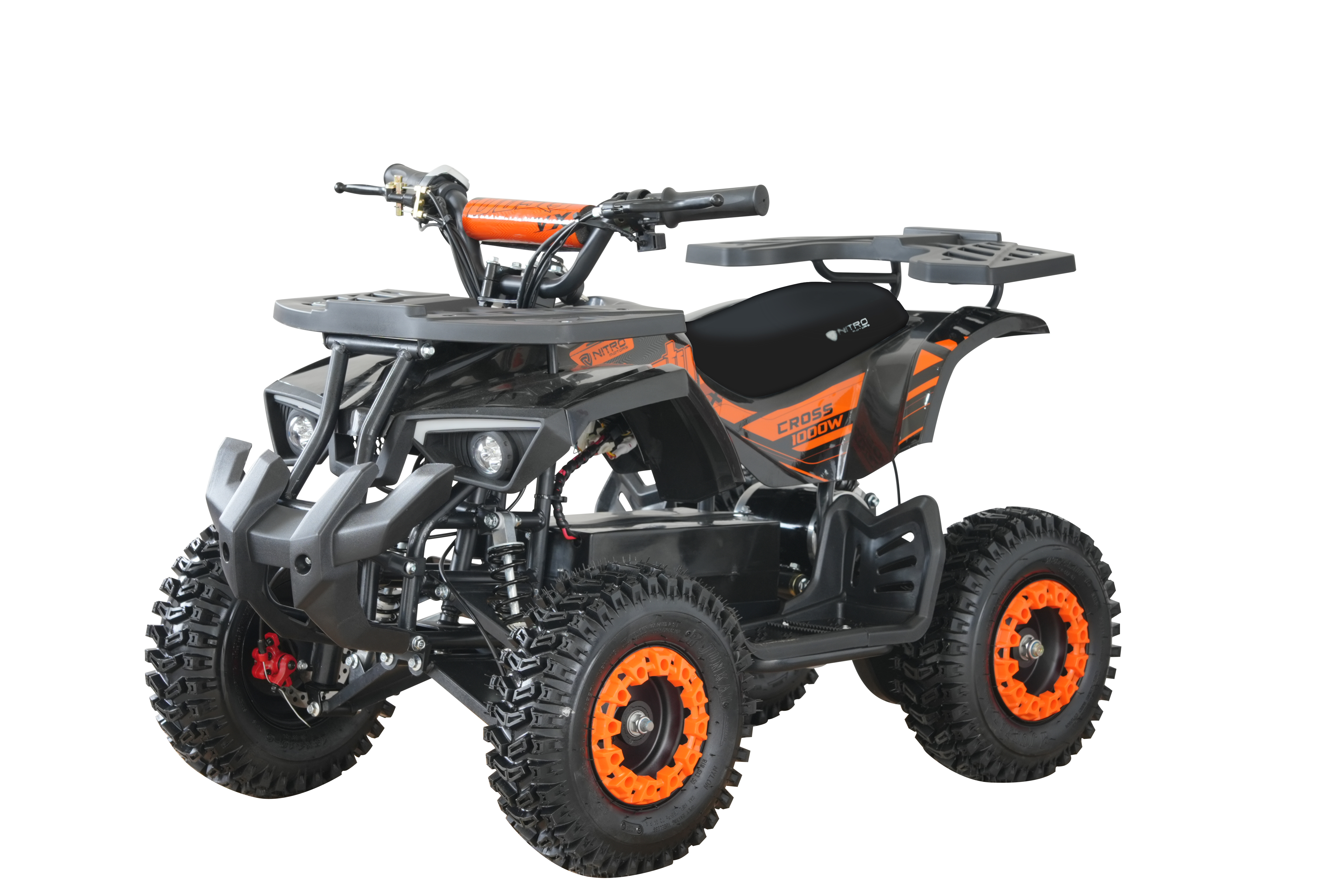 NITRO MOTORS 1000 W Eco mini Kinder Quad Dusty VX Cross 6 Zoll, Elektroquad für Kinder, Kinderquad bis 25 km/h