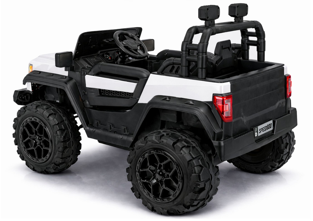 Elektro Kinderauto Jeep Car 22F, Elektrofahrzeug für Kinder Lichter in den Türen, Kinderfahrzeug mit 2x45 Watt, Buggy