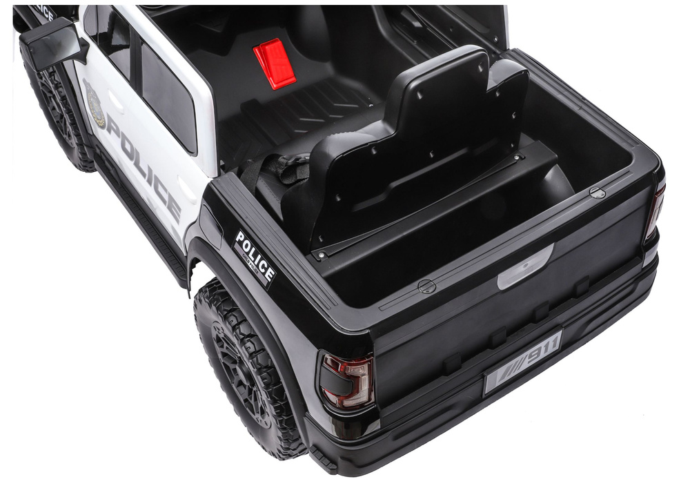 Kinder Elektrofahrzeug Police P5, Kinderfahrzeug Polizei, Polizeiauto Allrad 4x45 Watt