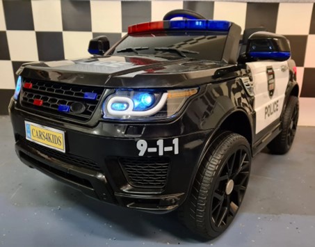 Elektro Kinderauto Jeep Polizei, US-Police-Car 2x30 Watt, Elektro Polizeiauto für Kinder, Elektrofahrzeug für Kinder