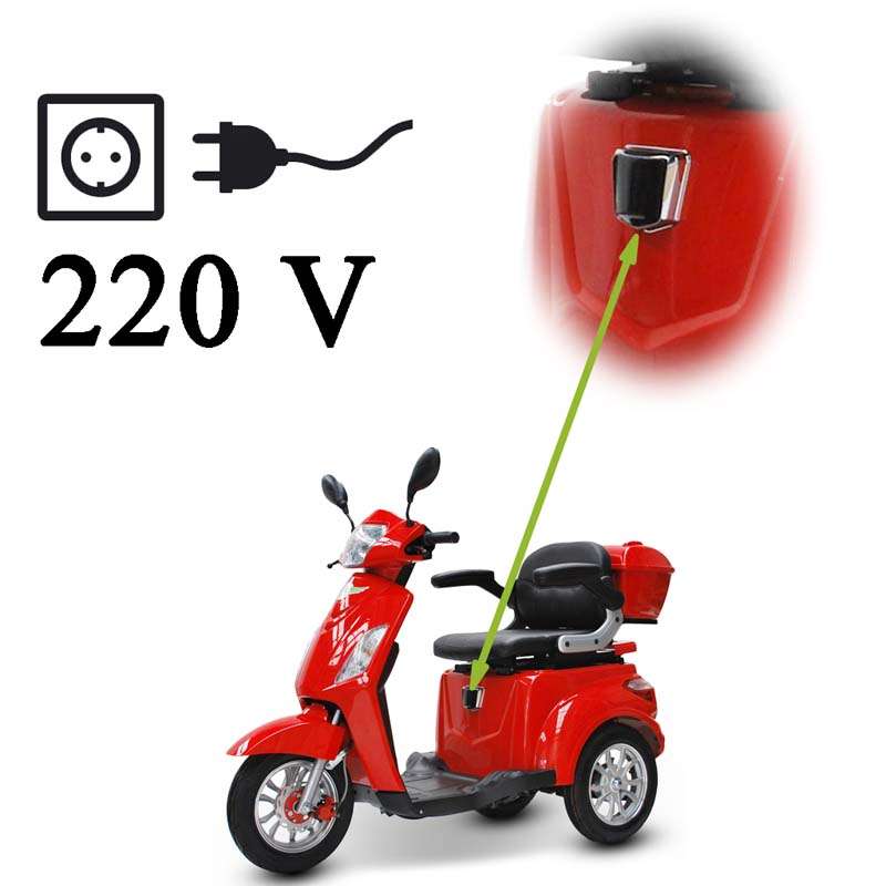 Elektro 3 Rad Roller Eco Engel 500, Seniorenroller, Elektromobil mit 1000 Watt und 15 km/h