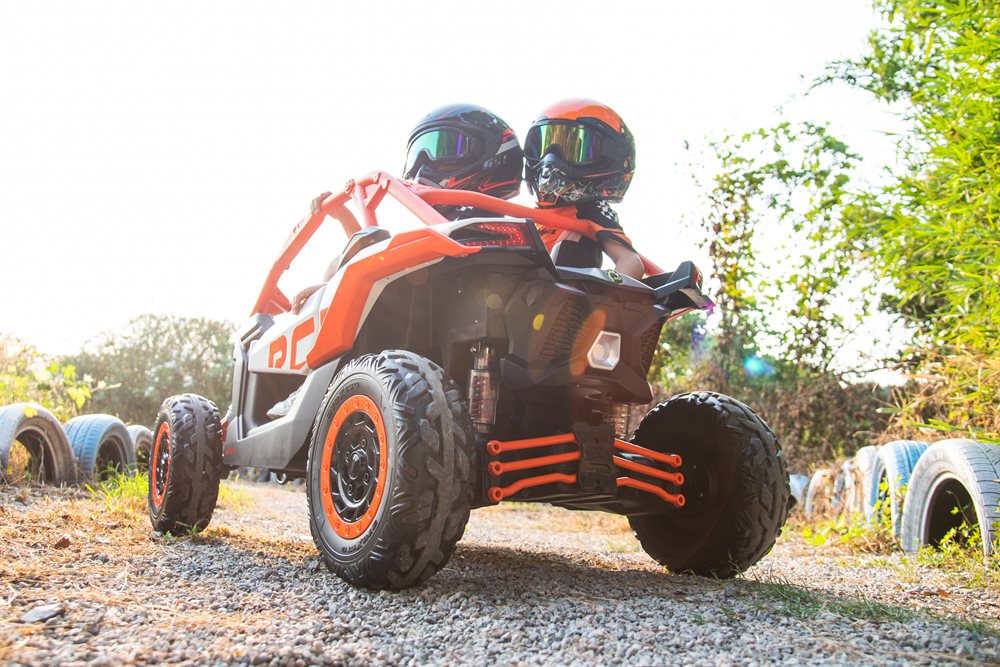 XXL Can-Am Marverick UTV, 4x200Watt - großes Elektro Kinderfahrzeug, Elektro-Buggy mit Überrollbügel