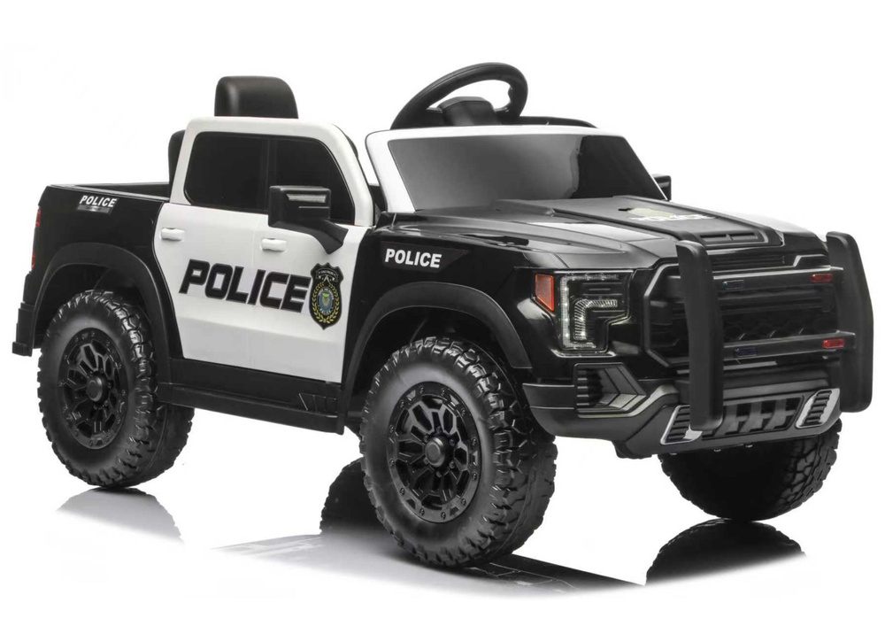 Kinder Elektrofahrzeug Police P5, Kinderfahrzeug Polizei, Polizeiauto Allrad 4x45 Watt