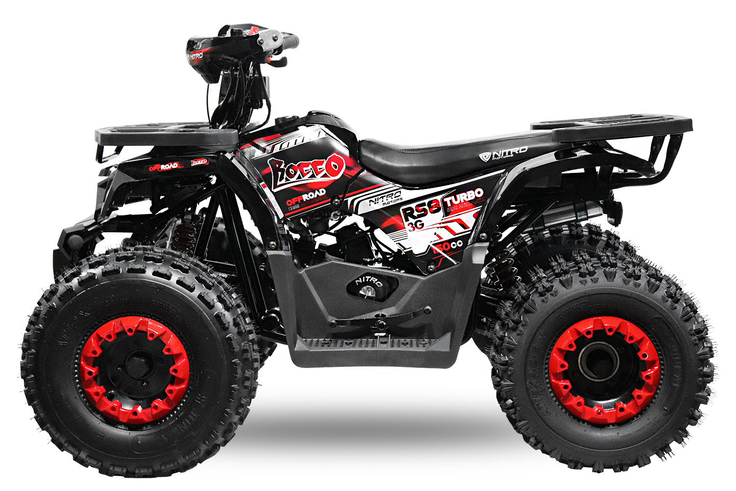 NITRO MOTORS 150cc midi Kinder Quad Rocco RS8-3G Platin, Miniquad Atv Kinderquad Pocketquad