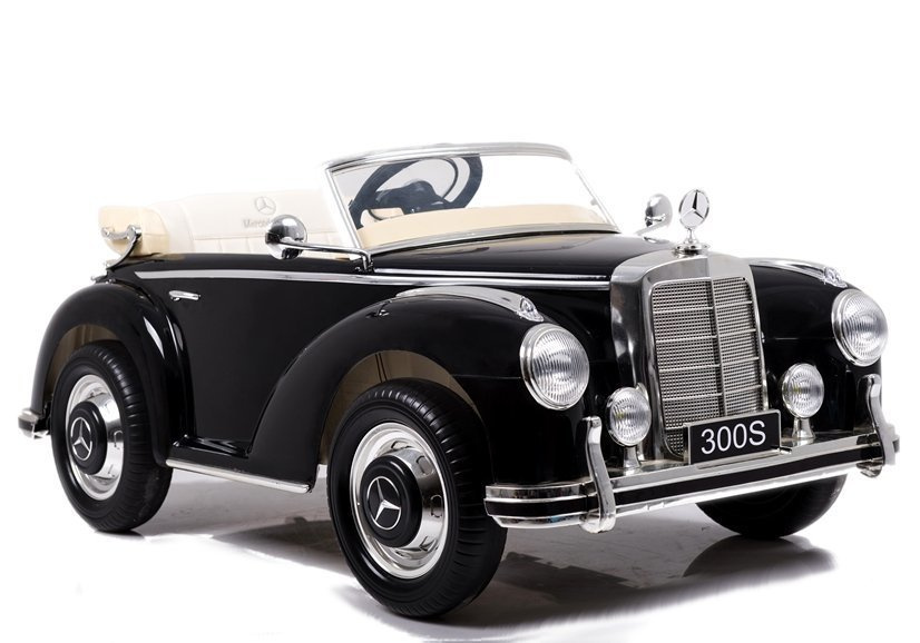 Elektro Kinderauto Oldtimer Mercedes 300s - Cabrio Kinderfahrzeug mit 2x45Watt