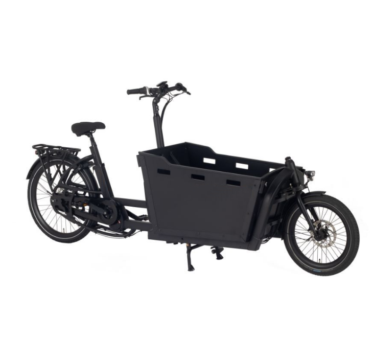 Transportfahrrad E-Bike Aitour Basalt, Elektro Lastenfahrrad, 7-Gang-Nabenschaltung, pannensichere Reifen