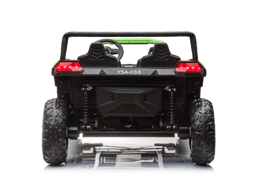 SUPER BIG XXL Elektrokinderauto 4-Sitzer 11 km/h, Kinderbuggy mit 4 Plätzen, 2x2-Sitzer Elektro Kinderfahrzeug, Elektro-Buggy für 4 Kinder