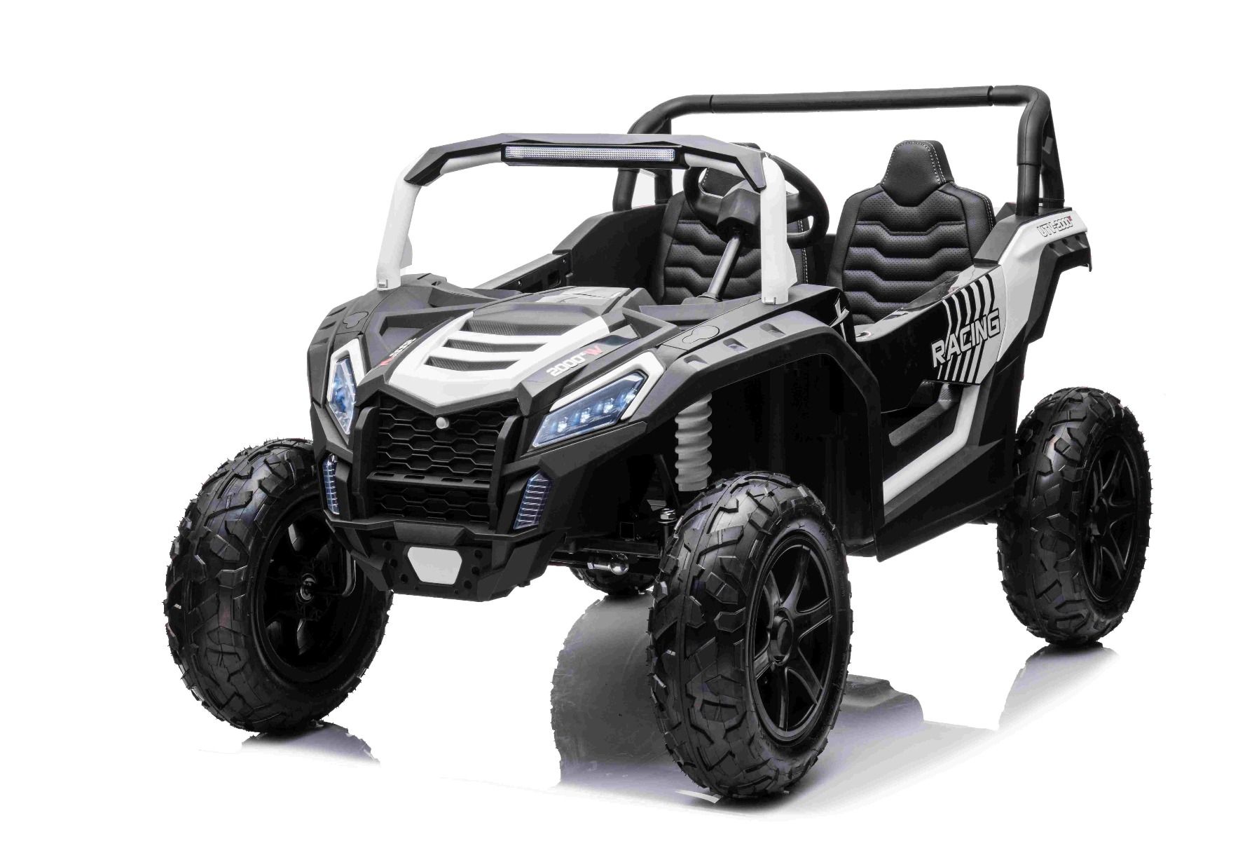 Großes Kinder Elektroauto - 15 km/h, 2-Sitzer Elektro-Buggy UTV XXL Elektrofahrzeug mit Lithiumakku und Differential Motor