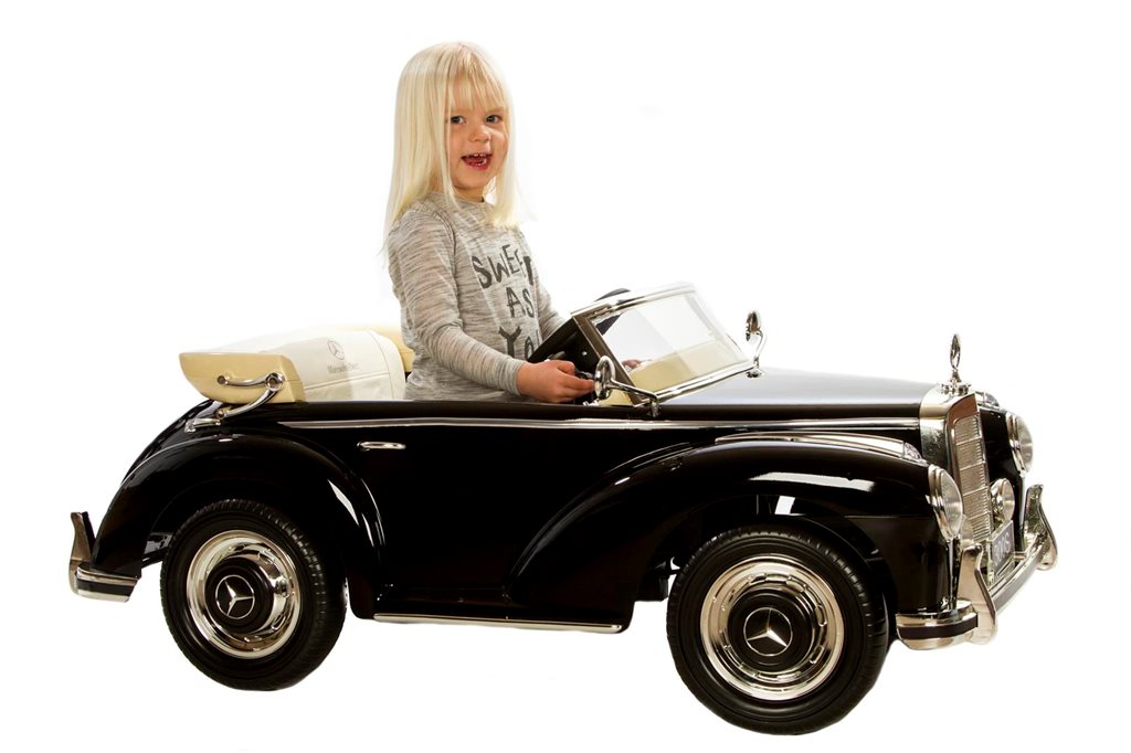 Oldtimer Elektro Kinderauto - Lizenz Kinder Elektro Auto Mercedes 300S 2x 35W
