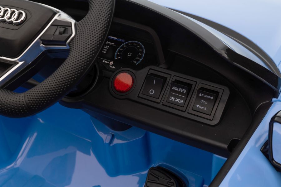 Elektro Kinderauto Audi E-Tron GT, Kinderfahrzeug mit Gaspedal zum Fahren, Elektroauto für Kinder
