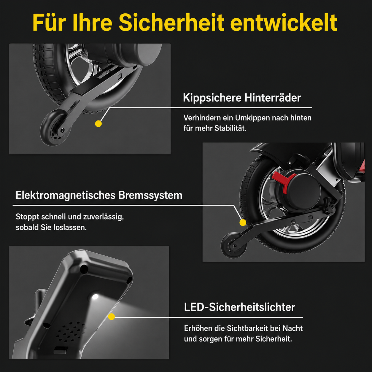 Elektrorollstuhl bis 136 kg Zuladung - Seniorenroller G10 - elektrischer Mobilitätsroller E-Rollstuhl klappbar