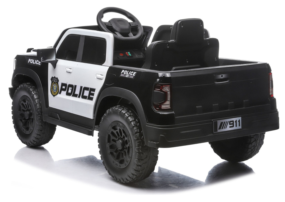 Kinder Elektrofahrzeug Police P5, Kinderfahrzeug Polizei, Polizeiauto Allrad 4x45 Watt