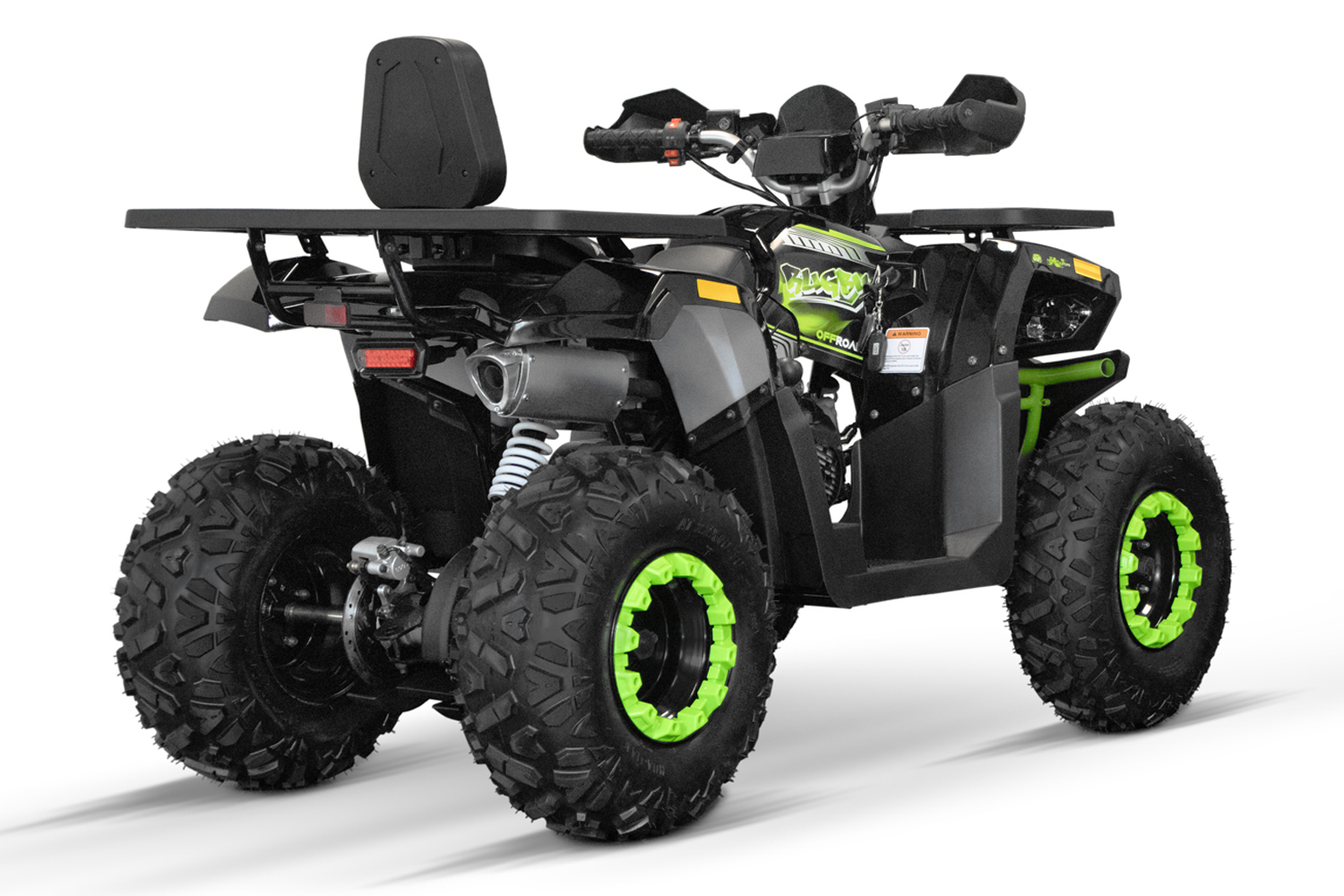 NITRO MOTORS Benzinquad 180cc maxi Quad Rugby V3 CVT RS10 Platin - 10 Zoll