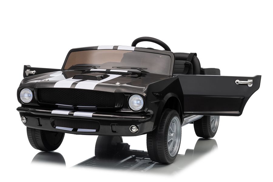 Oldtimer Elektro Kinderfahrzeug Shelby GT350 - Elektroauto für Kinder mit 4x200W, Elektrokinderfahrzeug