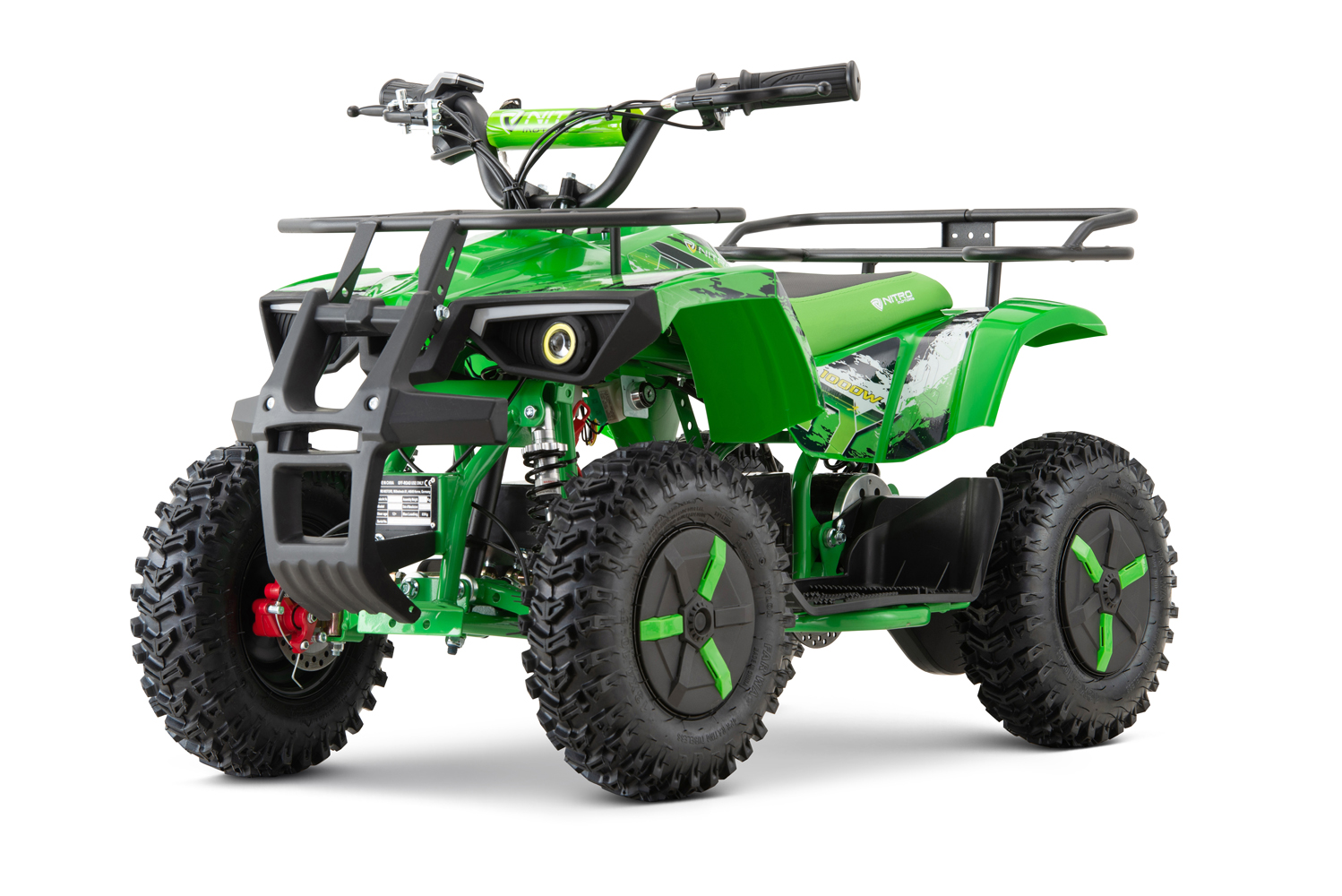 NITRO MOTORS 1000W Eco mini Kinder Quad Dusty Snowy-Profile L Sport 6 Zoll, Elektroquad für Kinder