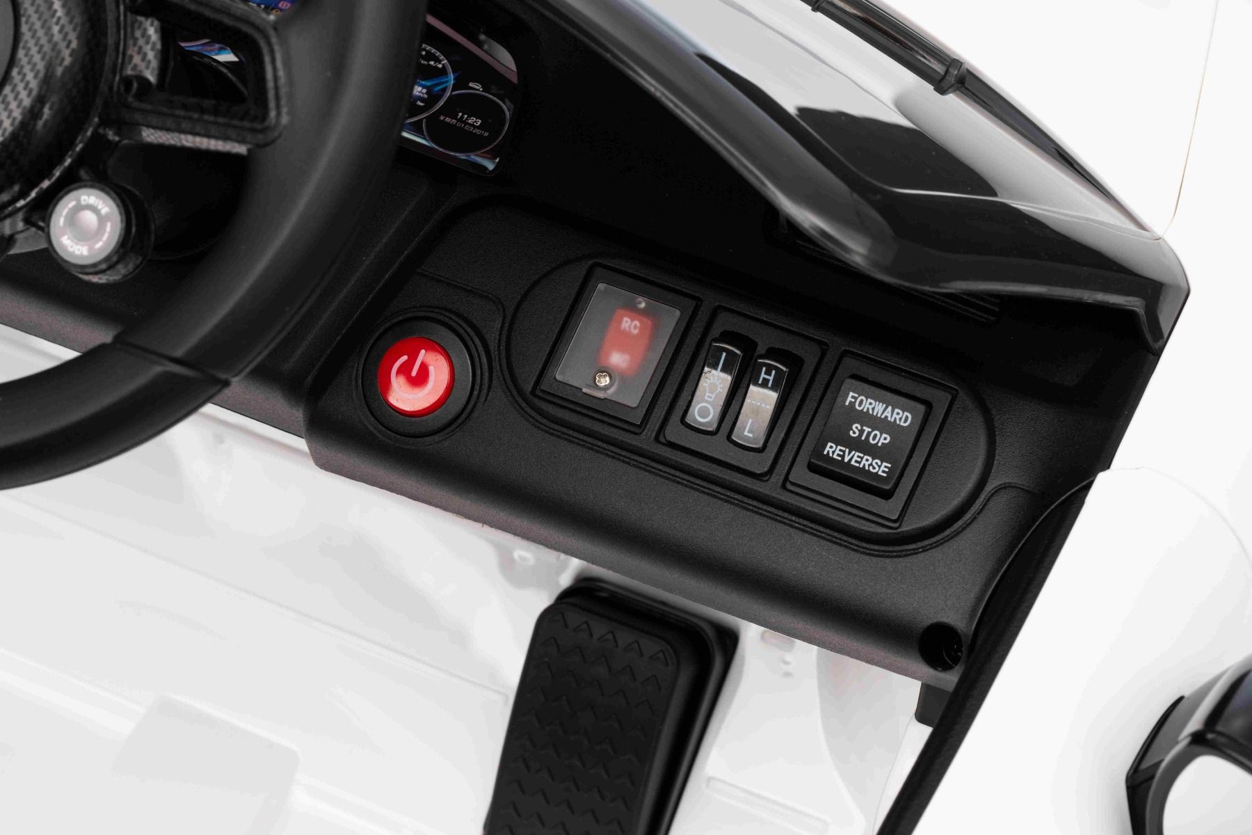 Kinderfahrzeug Elektro RUF GT Lithium Akku, Elektroauto mit 2x35 Watt, LED Lichter