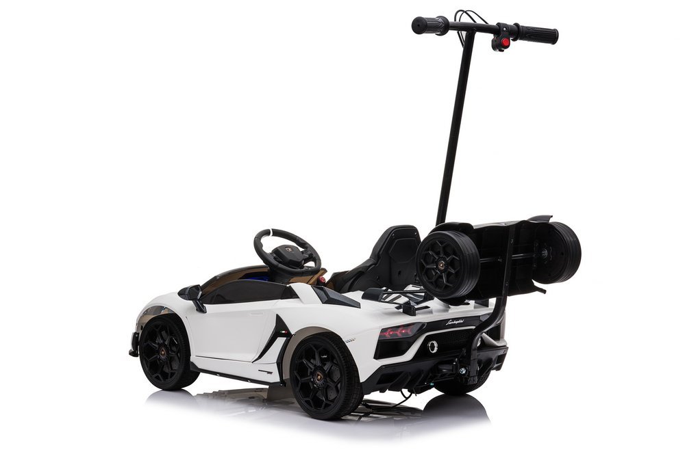 Elektro Kinderauto Lamborghini Aventador SX2018 mit Schiebestange und Stehplatz, 2x45Watt