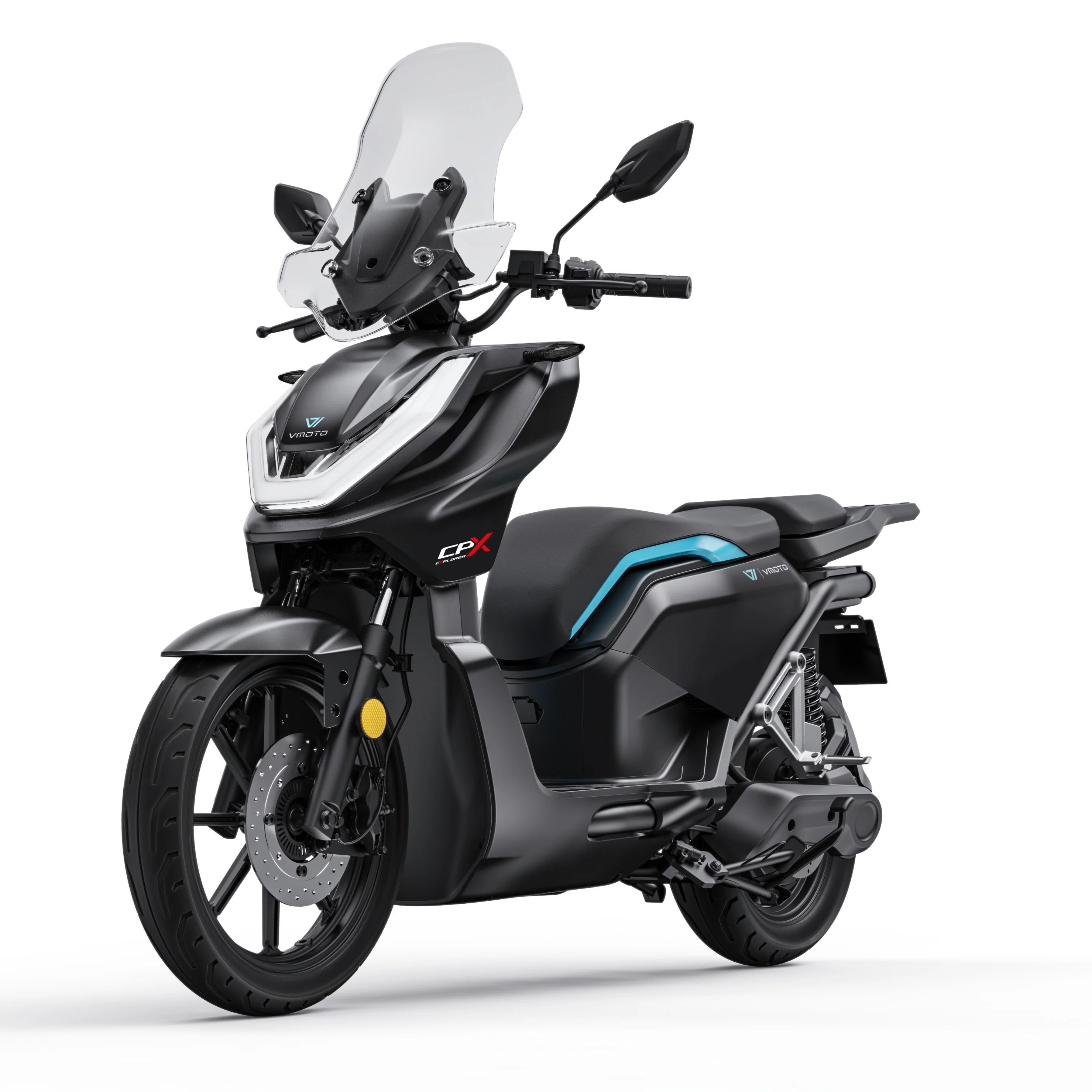 Elektro Motorrad VMOTO CPX EXPLORER ABS Typ2, E-Motorrad 105 km/h inkl. 2 Akkus 60V, Elektroroller, Elektromotorrad