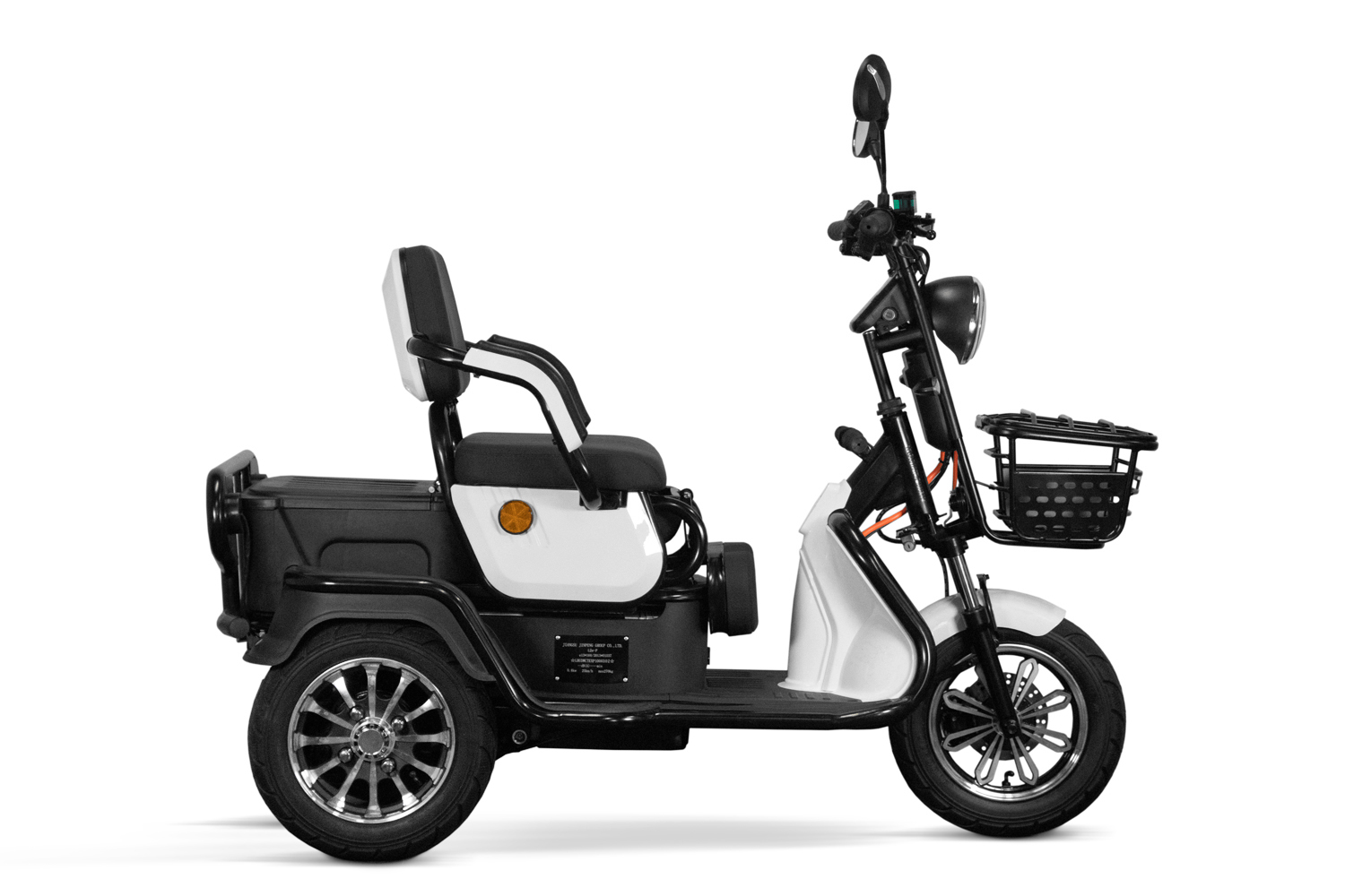 Elektromobil Geco Senio CX2 800 Watt 60V, Dreirad mit 25km/h, Seniorenmobil als Zweisitzer, E-Dreirad