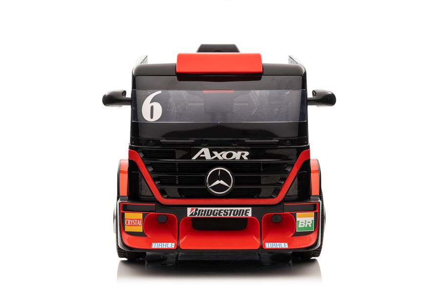 Elektro-LKW für Kinder - 8 km/h Mercedes XMX622B Kinder LKW mit Auflieger, Elektro Baustellenfahrzeug, Elektrokinderfahrzeug