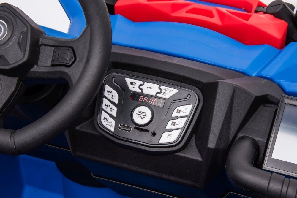 Kinder Elektroauto - Offroad Buggy Super Police UTV 2-Sitzer mit 2x200Watt, Elektrofahrzeug für Kinder