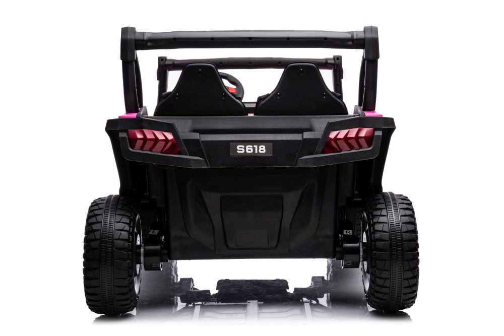 Kinderfahrzeug Elektro-Jeep S618, Elekroauto für Kinder, 2-Sitzer mit Allradantrieb 4x45 Watt