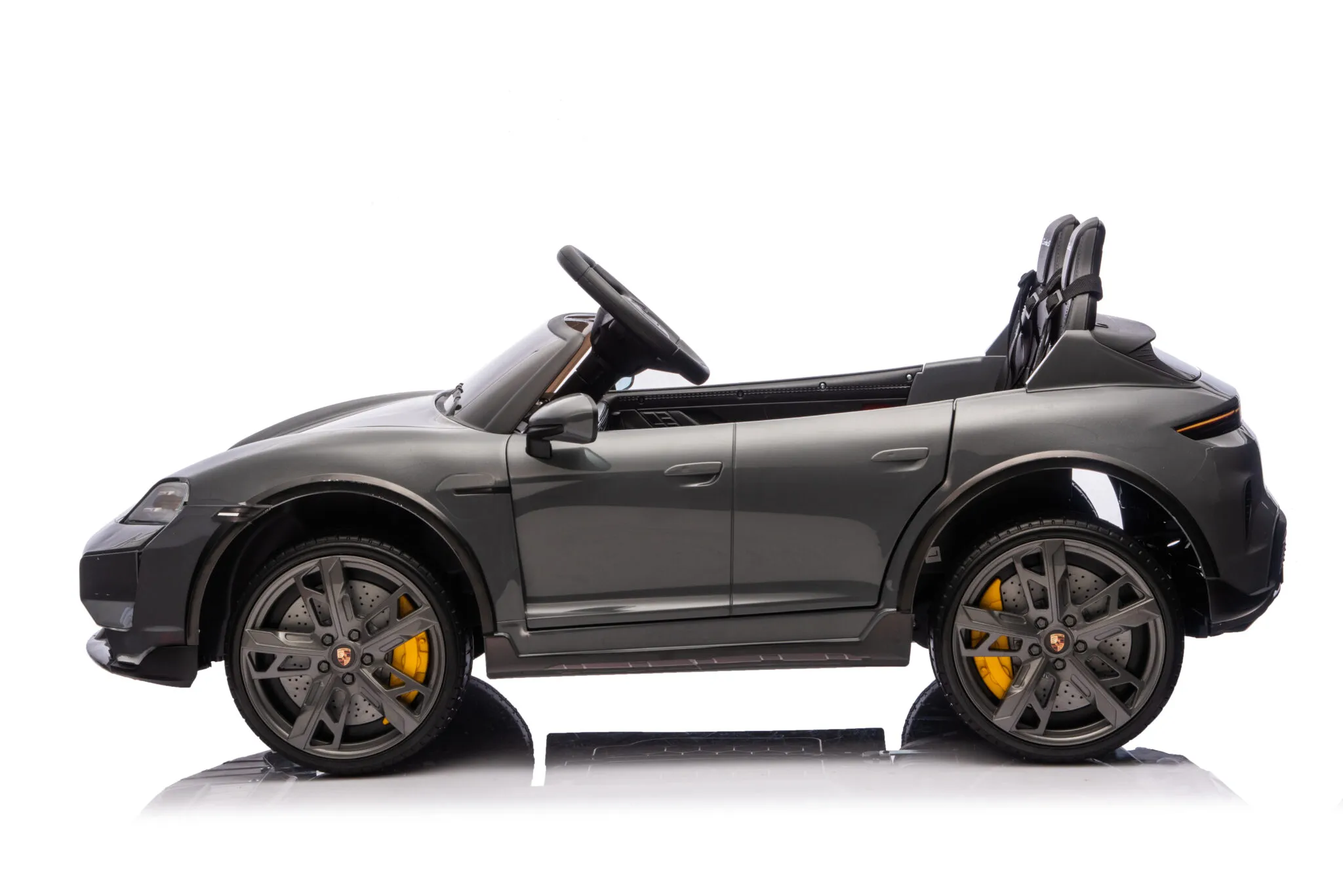 Kinder Elektrofahrzeug Porsche Taycan - Zweisitzer mit 2x90 Watt, Elektro Kinderauto