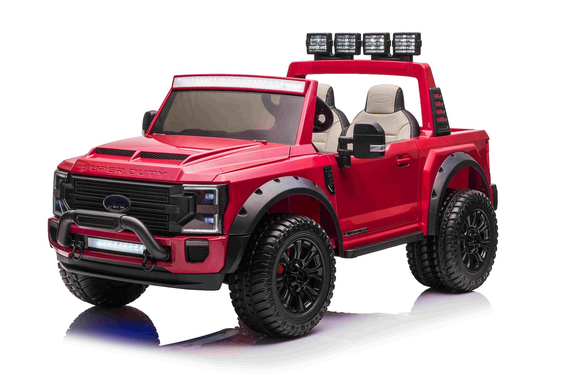 XXL Kinder Elektroauto Ford Super Duty 4x4 Allradantrieb - Elektro-Kinderfahrzeug 2 Sitzer