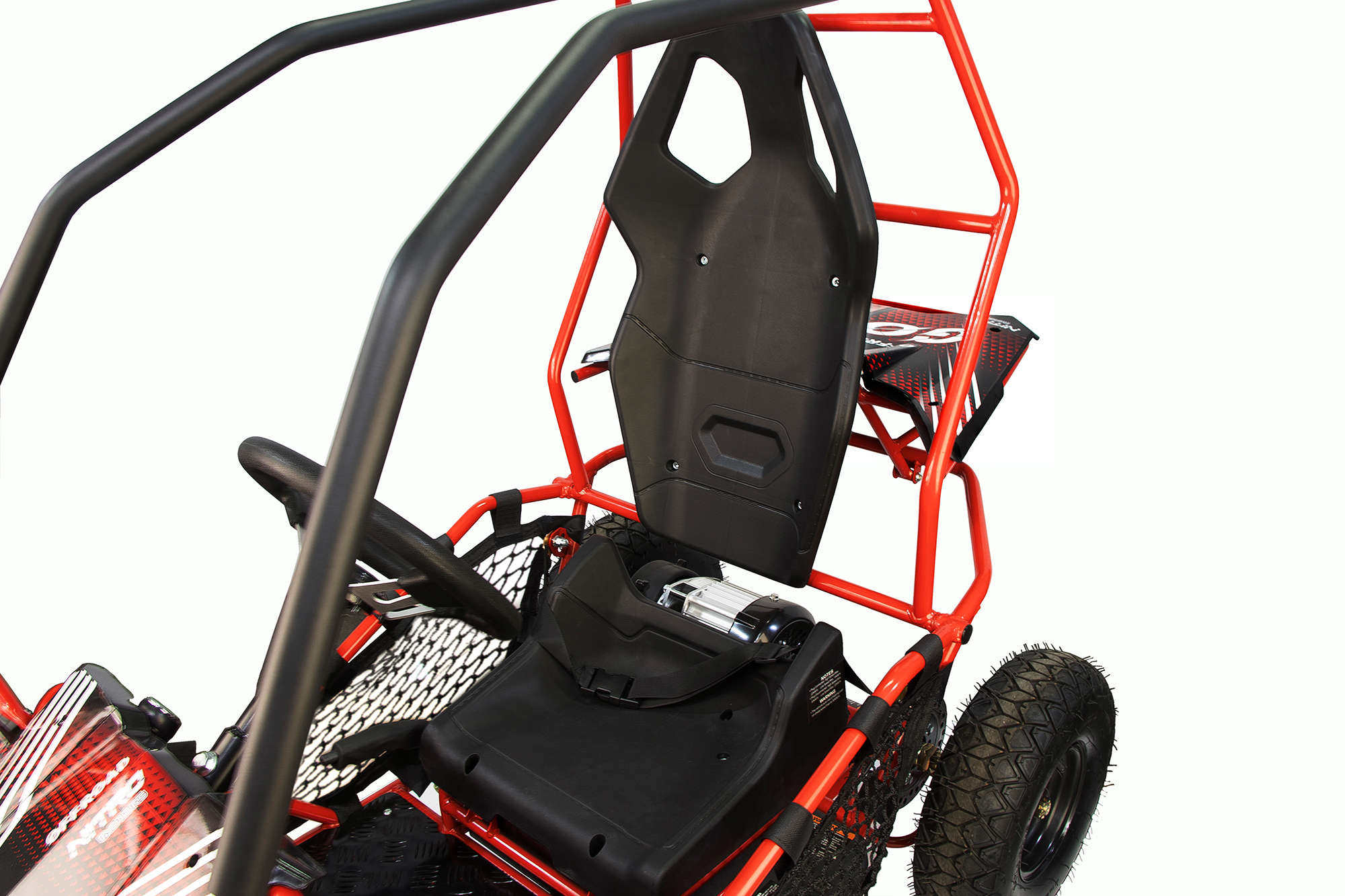 Elektro Kinderbuggy GoKart Racer 1000 Watt, Eco midi Kinder Buggy Racer PRM 6 Zoll ALM, 2-Stufen Drossel, Strandbuggy Kinder-Quad