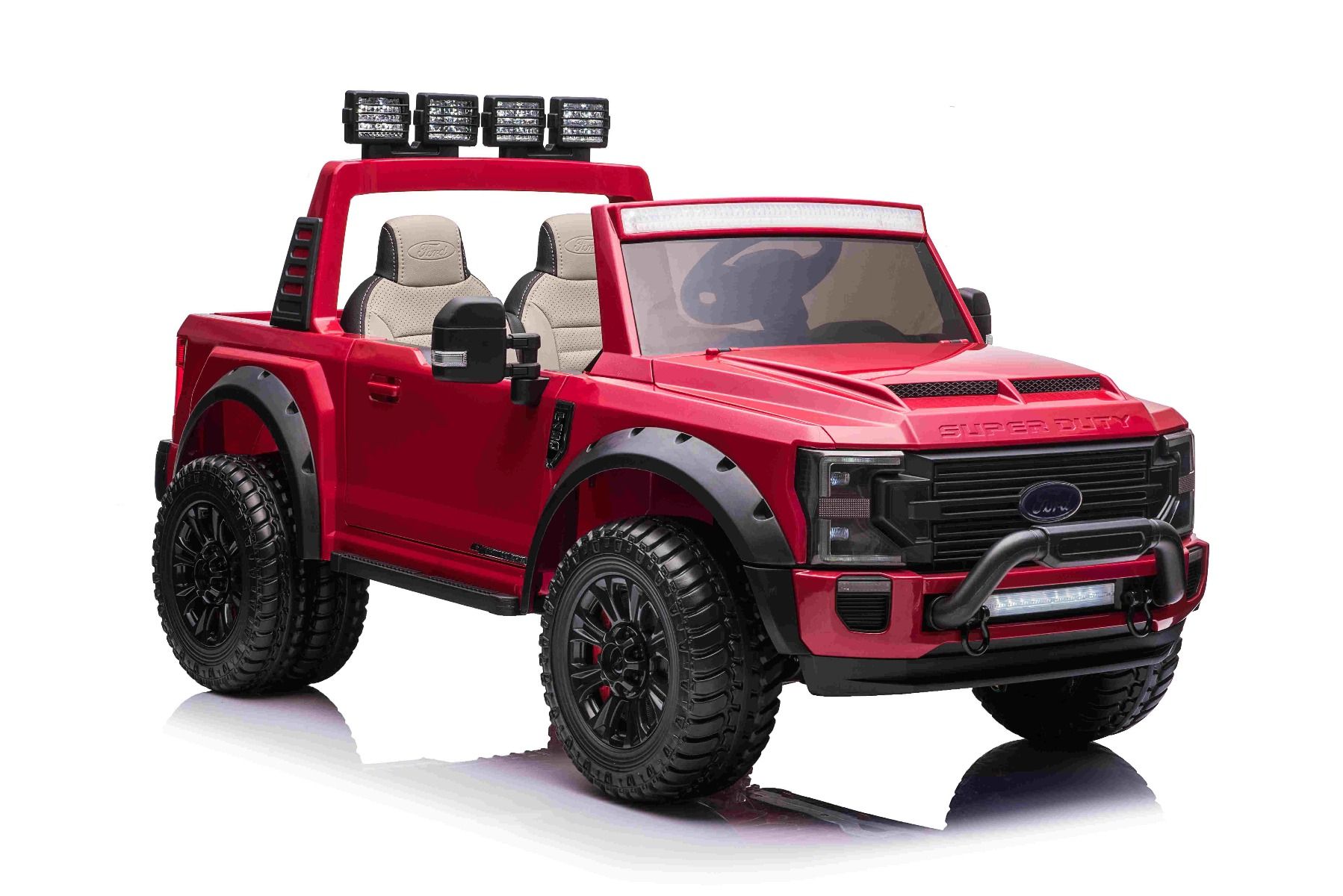 XXL Kinder Elektroauto Ford Super Duty 4x4 Allradantrieb - Elektro-Kinderfahrzeug 2 Sitzer