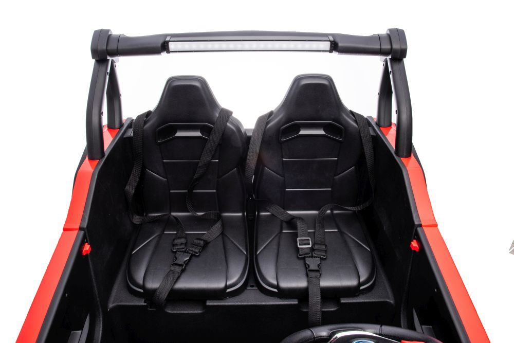 Kinderfahrzeug Elektro-Jeep S618, Elekroauto für Kinder, 2-Sitzer mit Allradantrieb 4x45 Watt