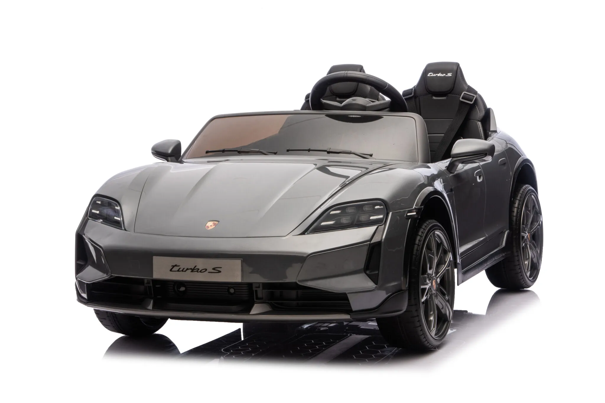 Kinder Elektrofahrzeug Porsche Taycan - Zweisitzer mit 2x90 Watt, Elektro Kinderauto