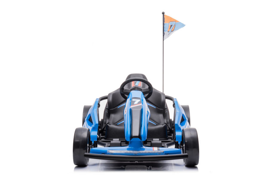 Kinder XL Elektroauto - 10 km/h "E-GoKart", Driftfunktion, 2 Motoren, Elektro Go Kart für Kinder bis 14