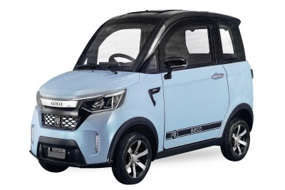 Elektroauto 45 km/h GECO Buena 2 V2 2,2 kW - 2 Sitzer mit Glashubdach & Komfort, E-Auto, Seniorenauto 45km/h