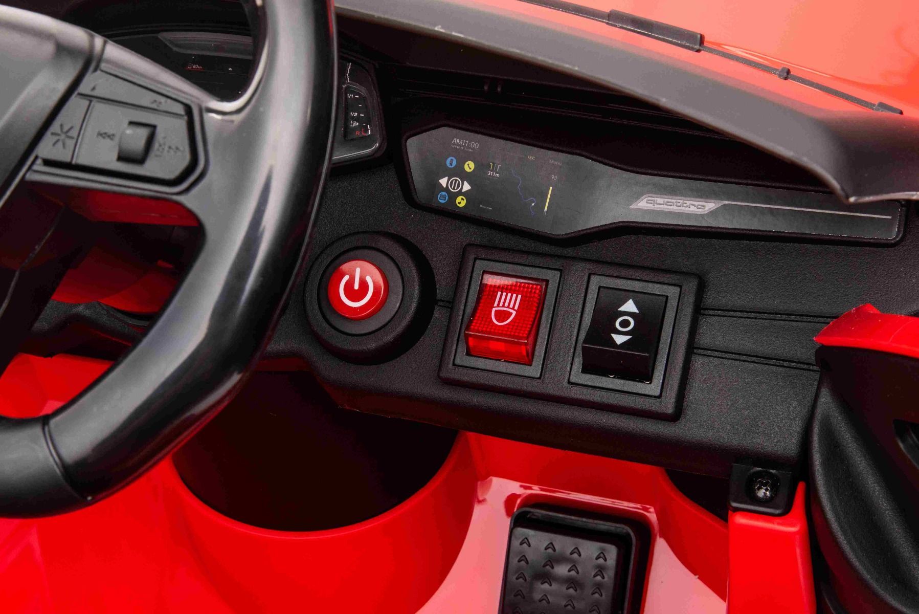 Elektro Kinderfahrzeug Audi RS6, Elektro Kinderauto mit 2x25 Watt, Elektroauto für Kinder zum selber Fahren