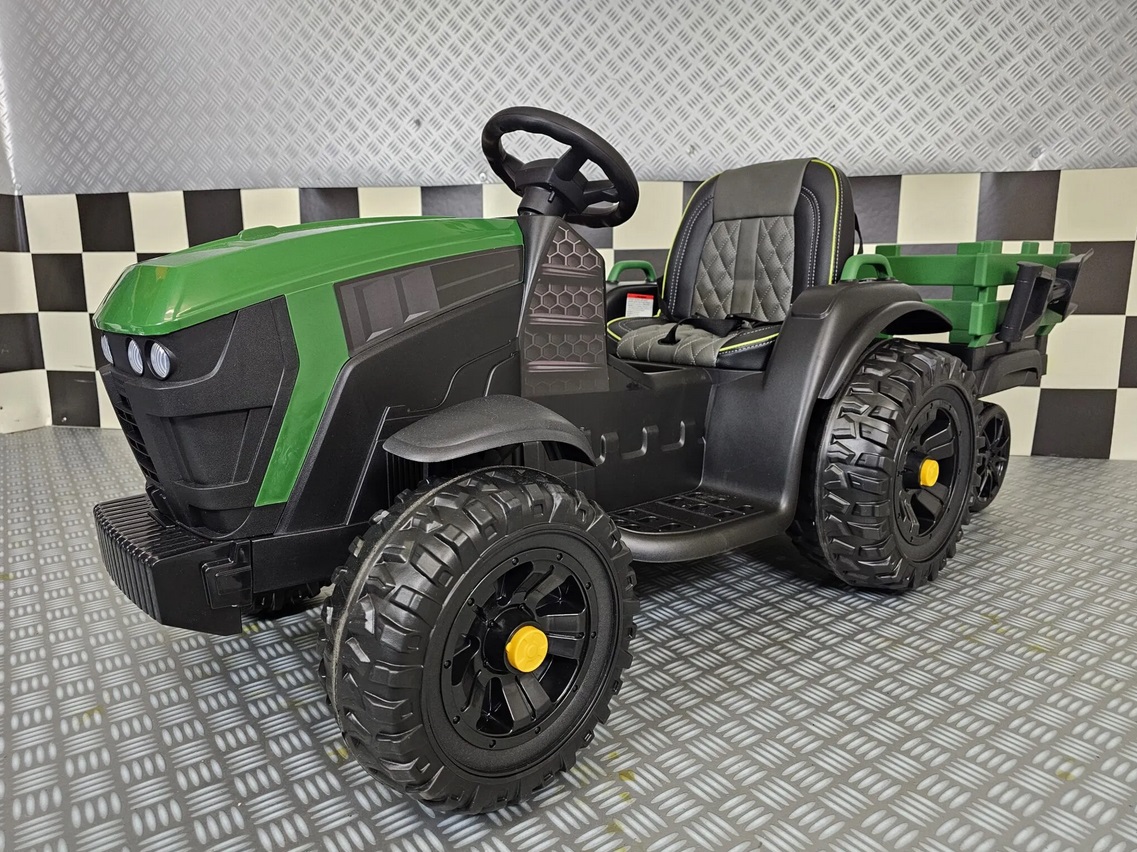 Elektro Kinderfahrzeug Traktor, Kindertraktor Farmer mit Anhänger und Schaufel, Elektrotraktor