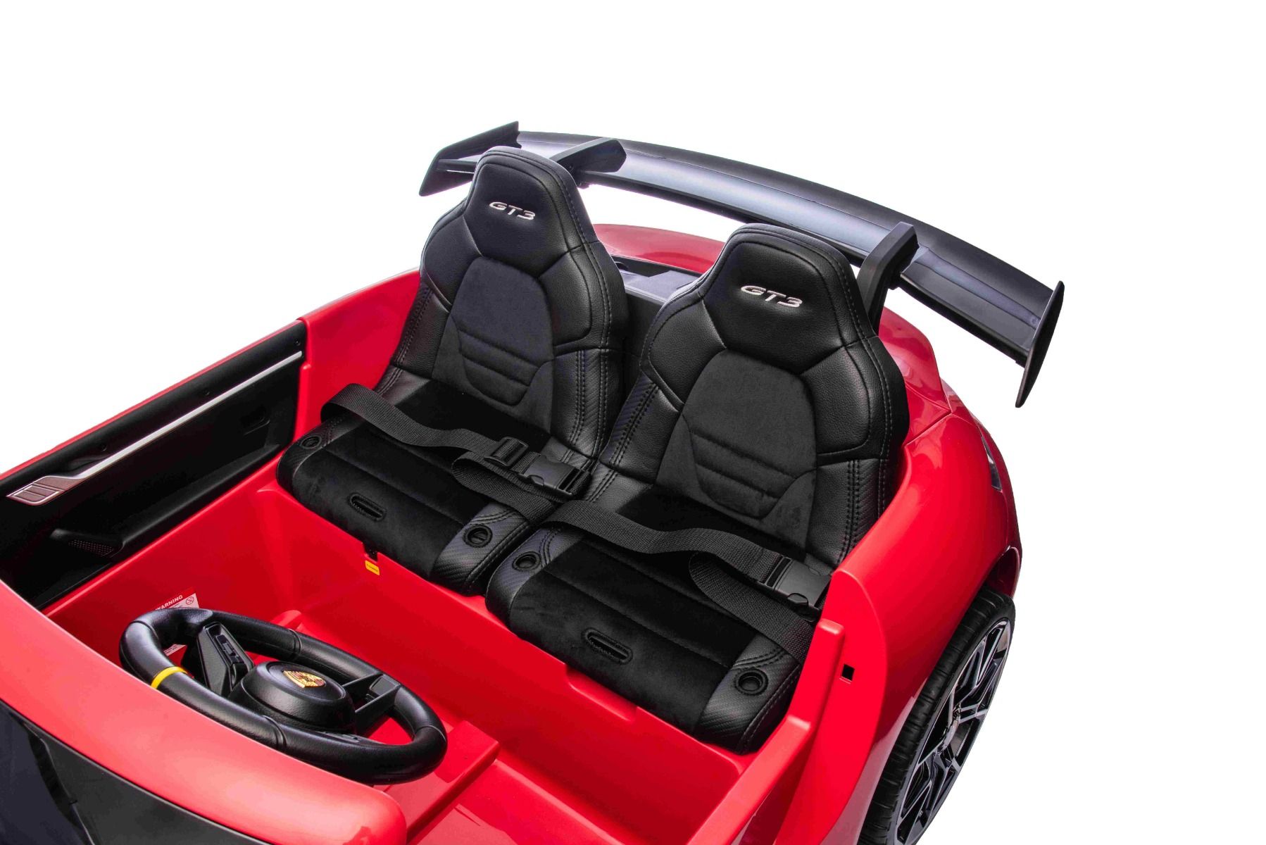 Kinderfahrzeug Porsche 911 GT3 mit Lithium Akku, Elektroauto 2-Sitzer mit 4x200 Watt Allrad