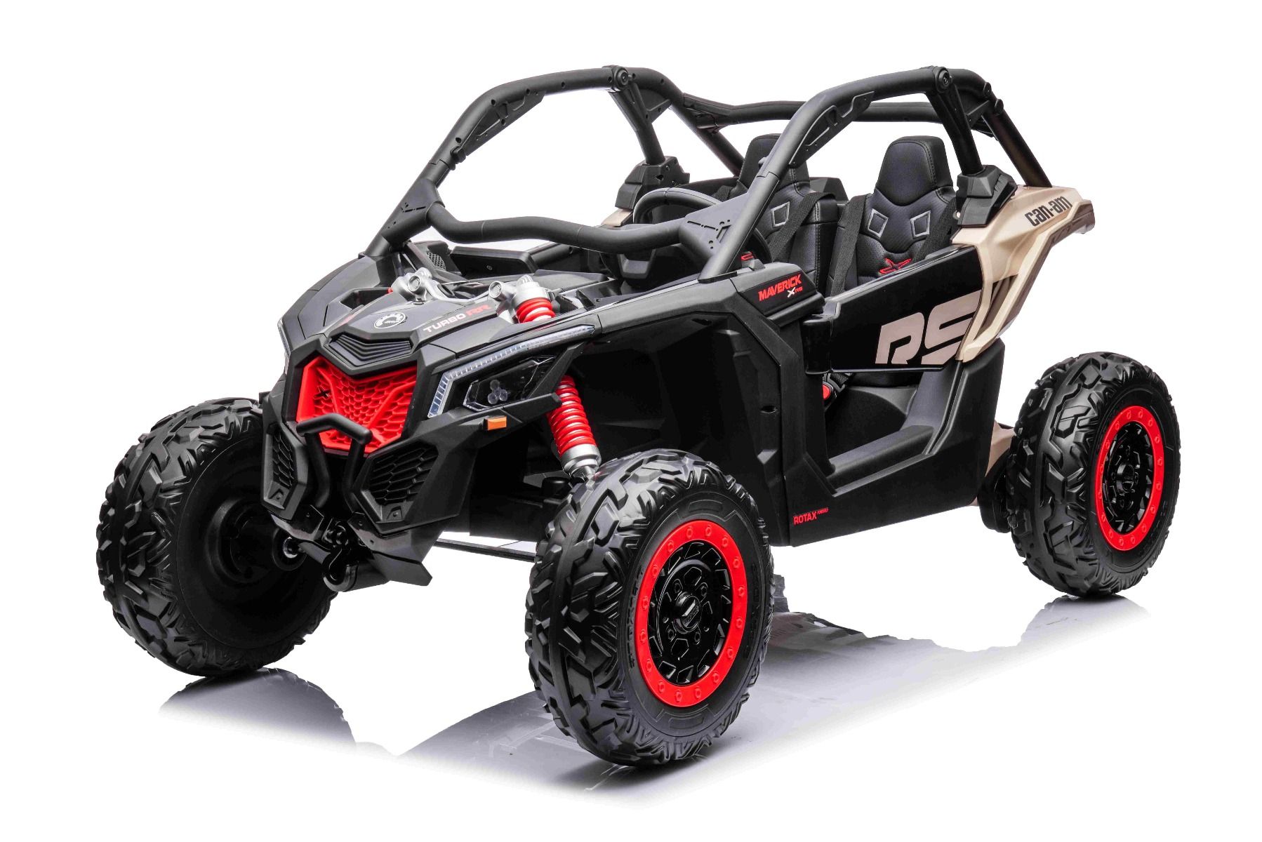 XXL Kinder Jeep Can-Am Maverick, 4x200 Watt Lithiumakku - Elektro-Buggy mit Überrollbügel, Kinderbuggy 8 km/h