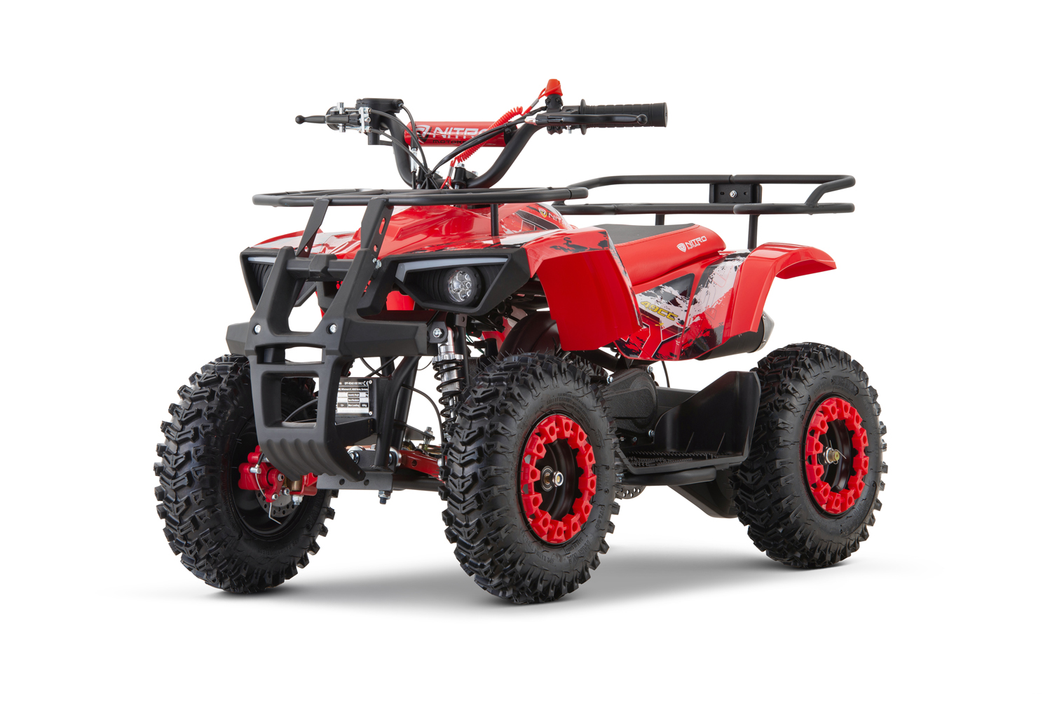 NITRO MOTORS 49cc mini Kinder Quad Dusty Snowy-Profile L Sport 6 Zoll, Miniquad, Kinderquad