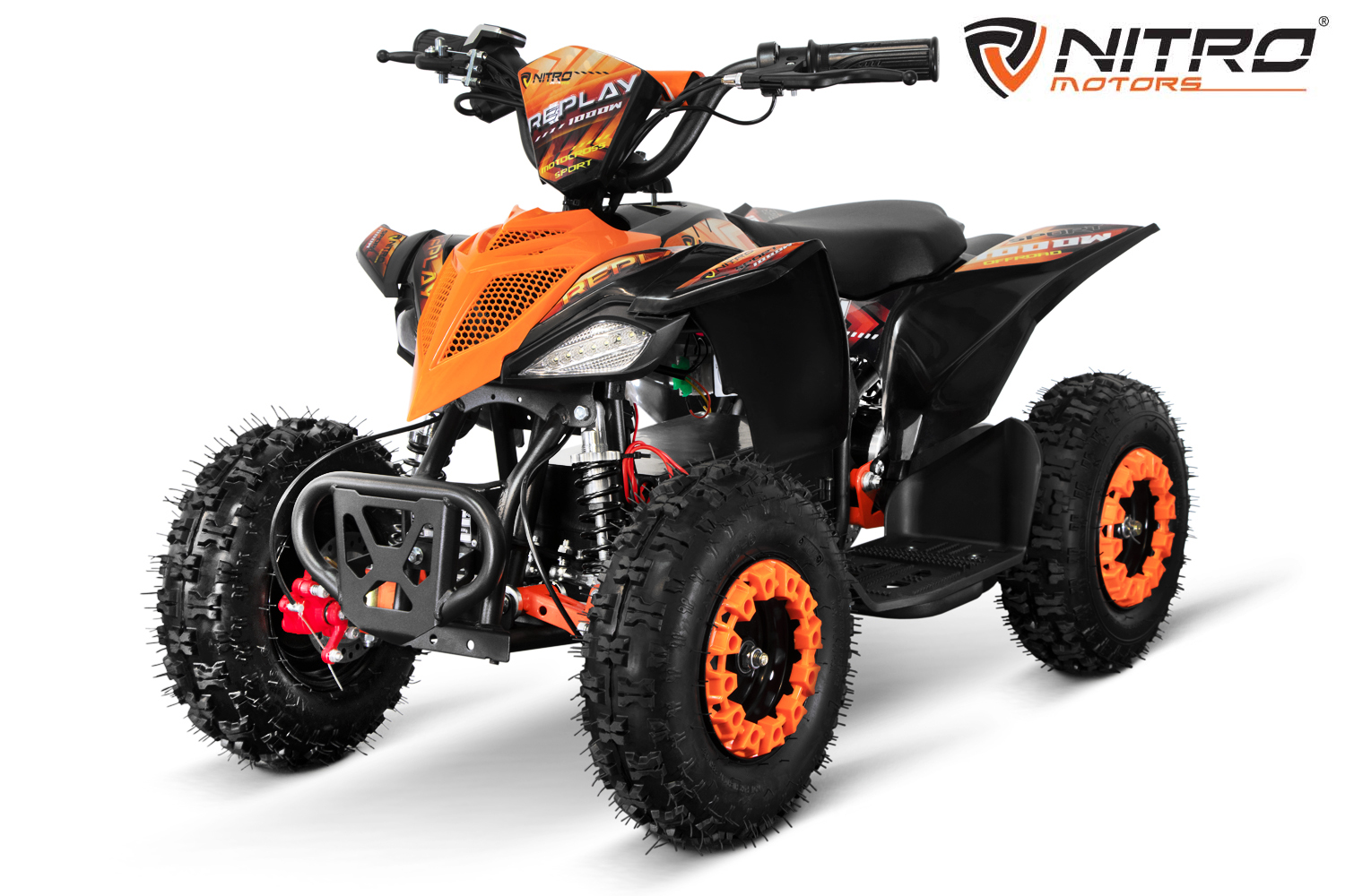 NITRO MOTORS Elektroquad Eco mini Replay Snowy-Profile L Sport 6 Kinder-Quad, 1000W, 6 Zoll, Kinderquad