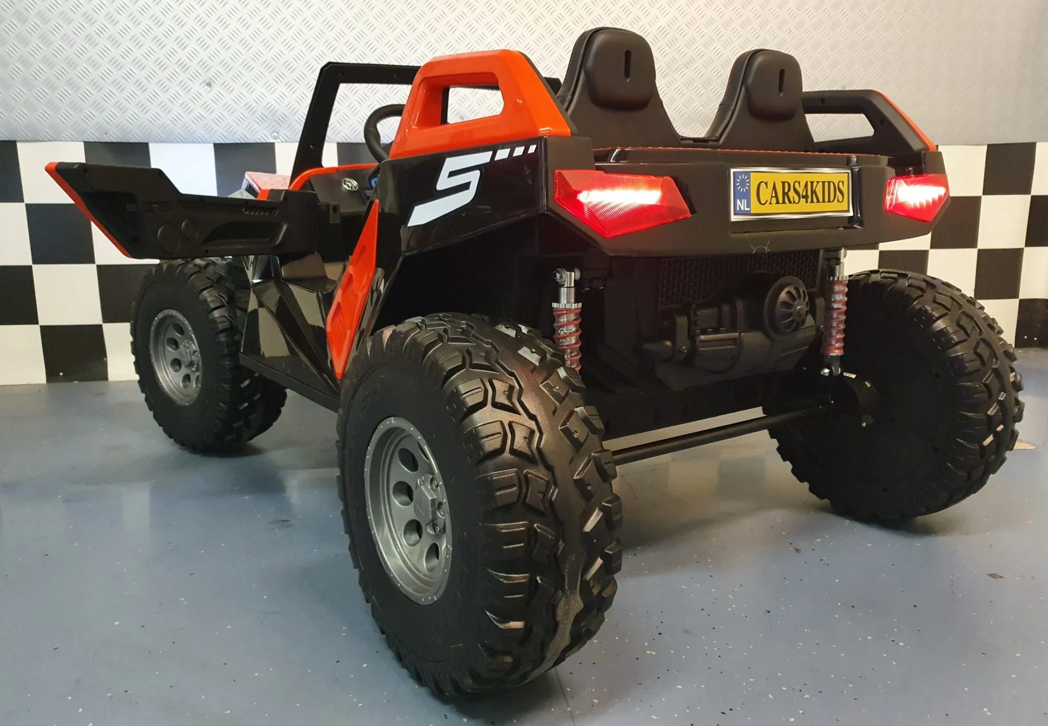 Elektro Kinderauto 2 x 300 Watt - 16 km/h Power Buggy Allrad für 2 Kinder - 2 Sitzer Elektrobuggy, Kinderbuggy