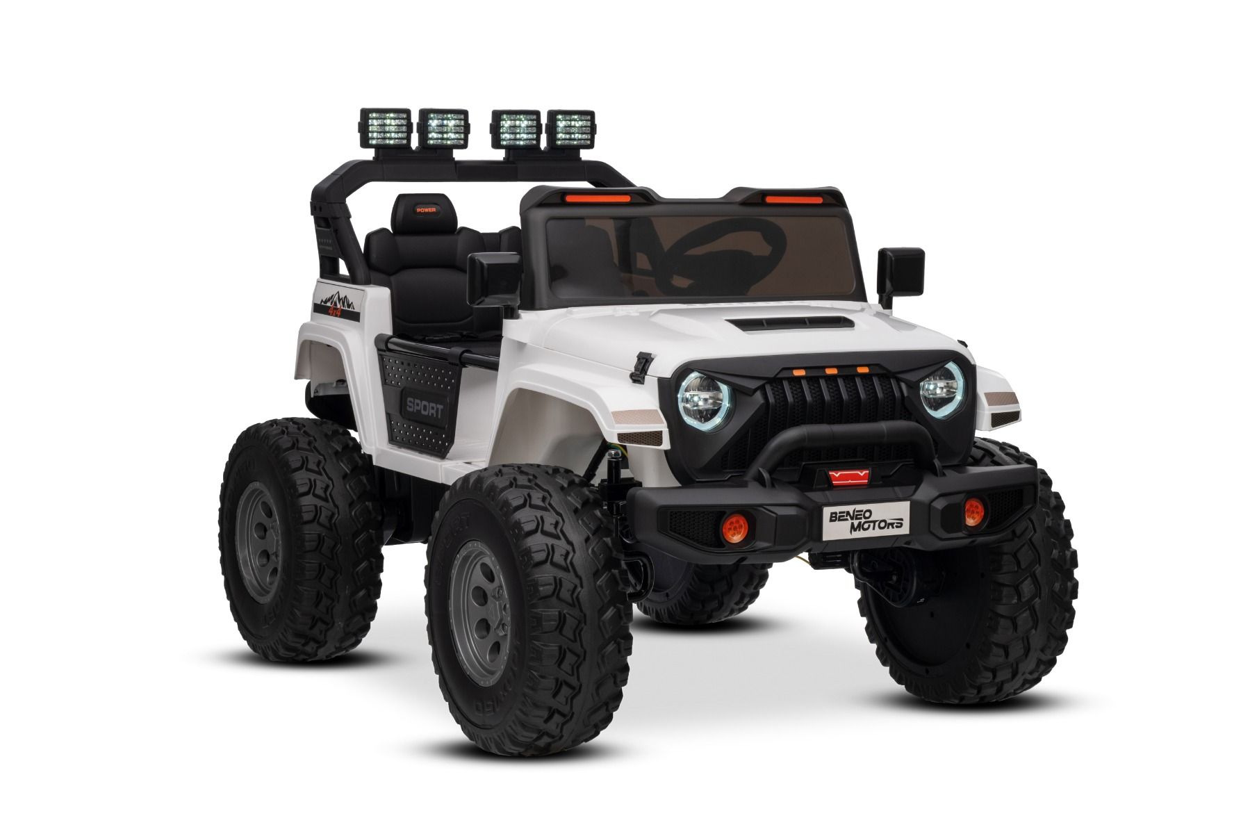 Elektrisches Kinderauto Beneo Motors OFFRIDE 4x4 Allrad, Jeep mit Lithiumakku - Zweisitzer