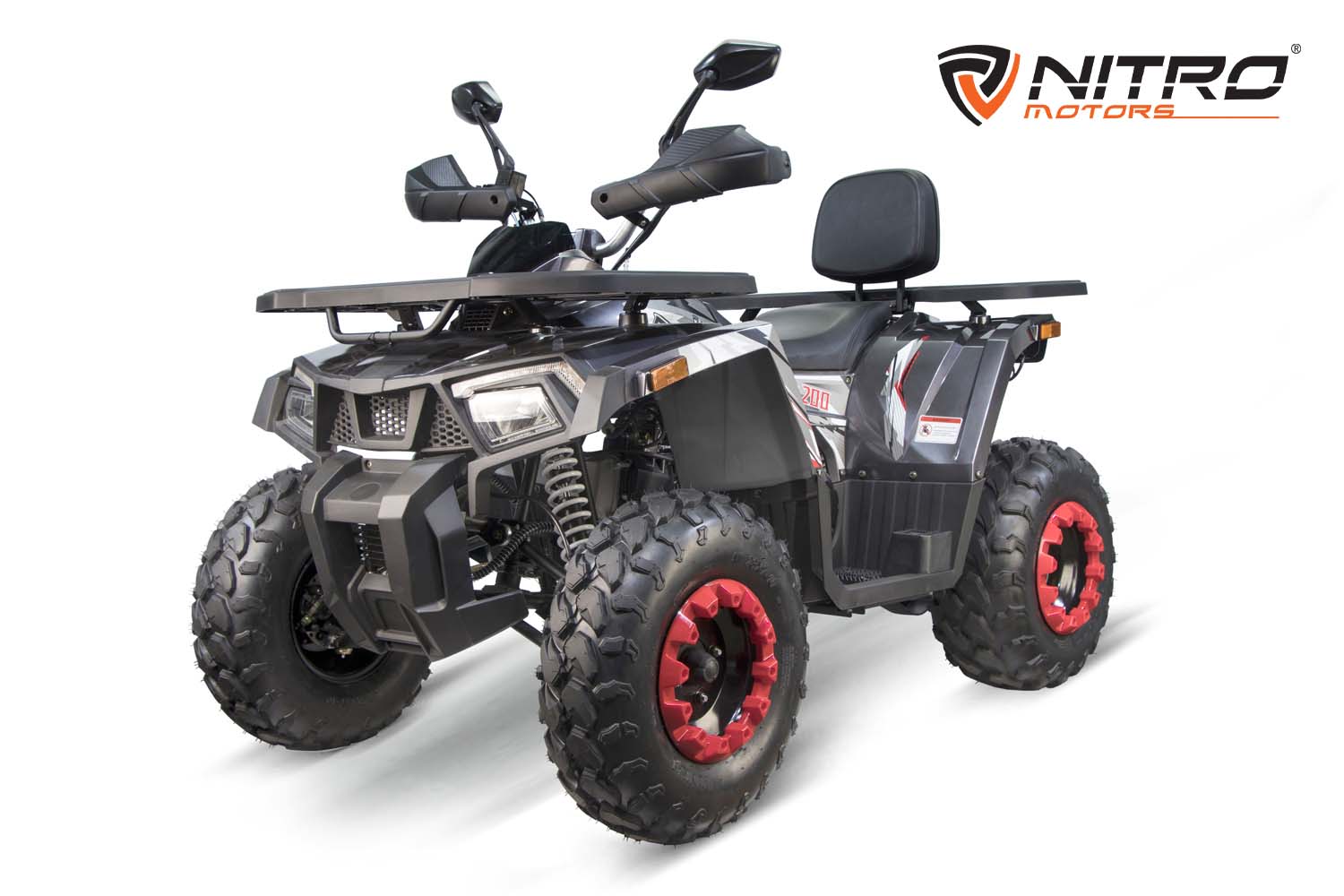 Nitro Motors Quablo CVT RS Platin Kinderquad 200cc 10 Zoll Aut.+ RG, Benzin-Kinderquad, Quad für Kinder