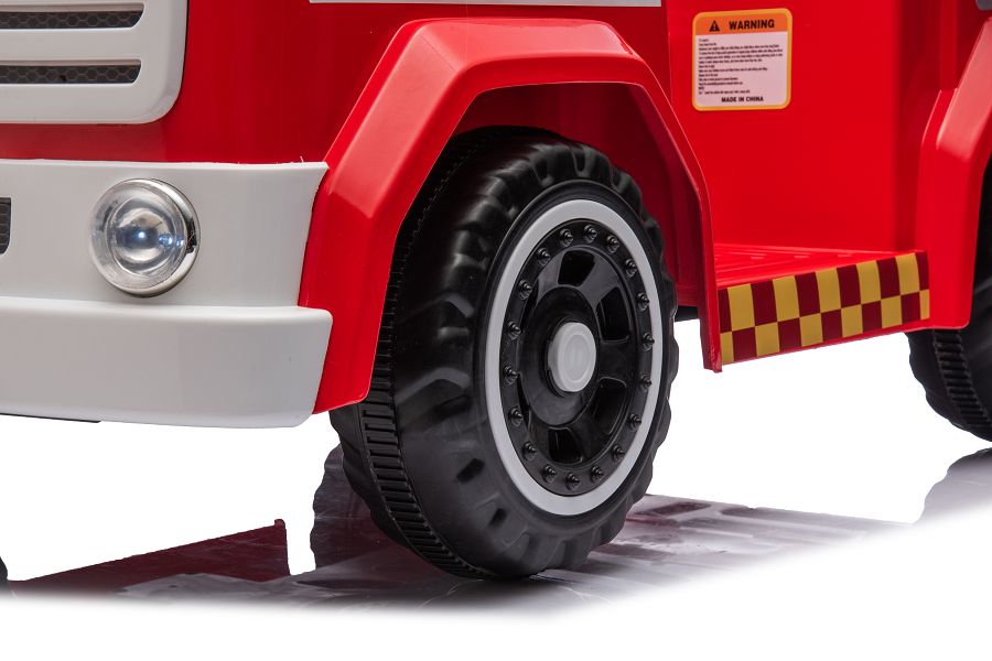 Kinderfeuerwehr mit Wasserspritze und Sirene, Elektrofeuerwehr für Kinder, Feuerwehr mit viel Ausstattung