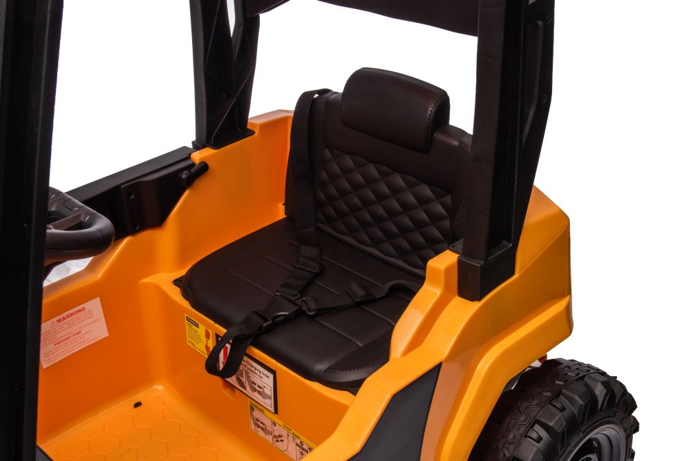 Elektro Kinderauto - Elektro Gabelstapler mit Dach - Einsatzfahrzeug für Kinder, Elektro Stapler 2x45 Watt